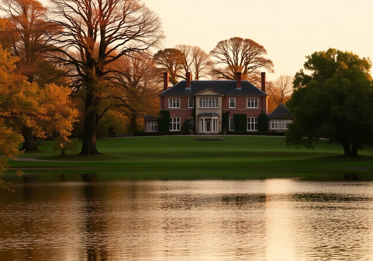 The Sandars estate set in 27 acres of Surrey parkland